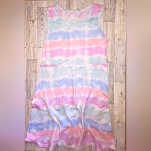 Little girls tie dye dress